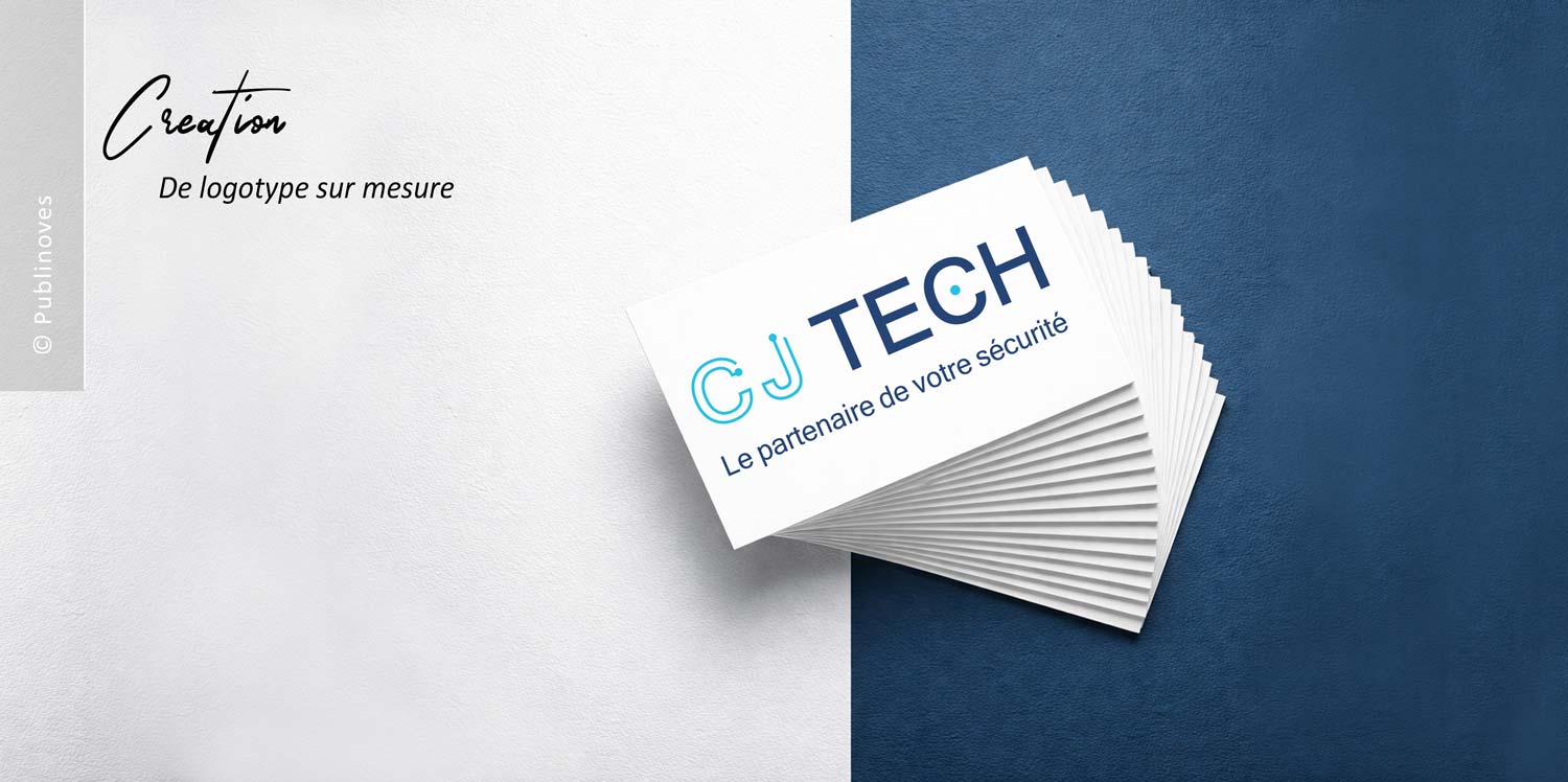 presentation du logo CJ Tech technologie et sécurité