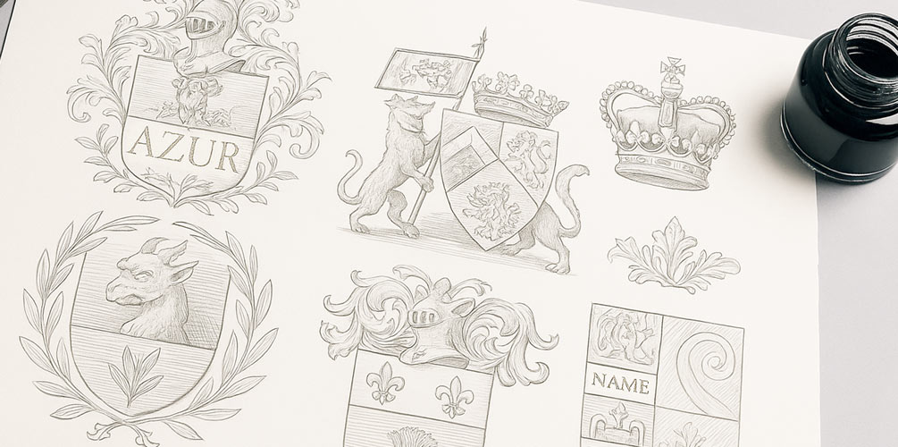 esquisse de blason