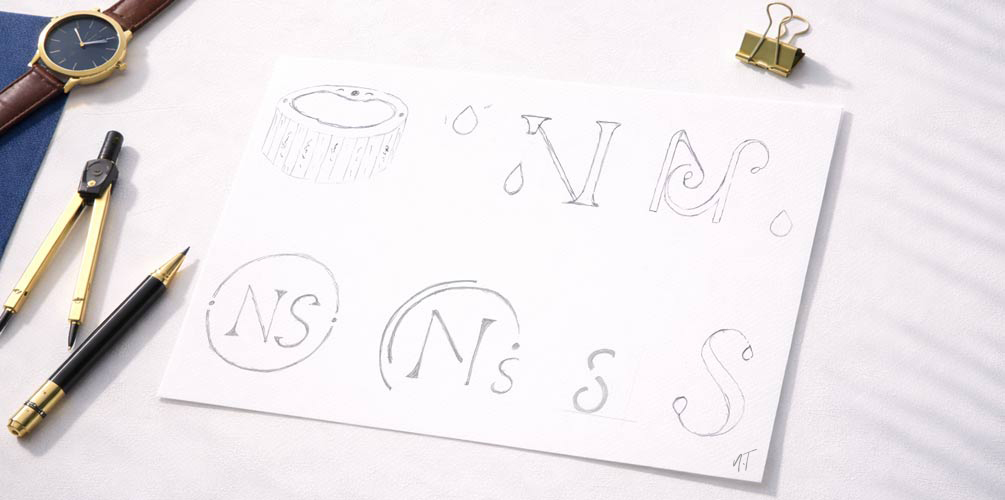 esquisse de logo professionnel