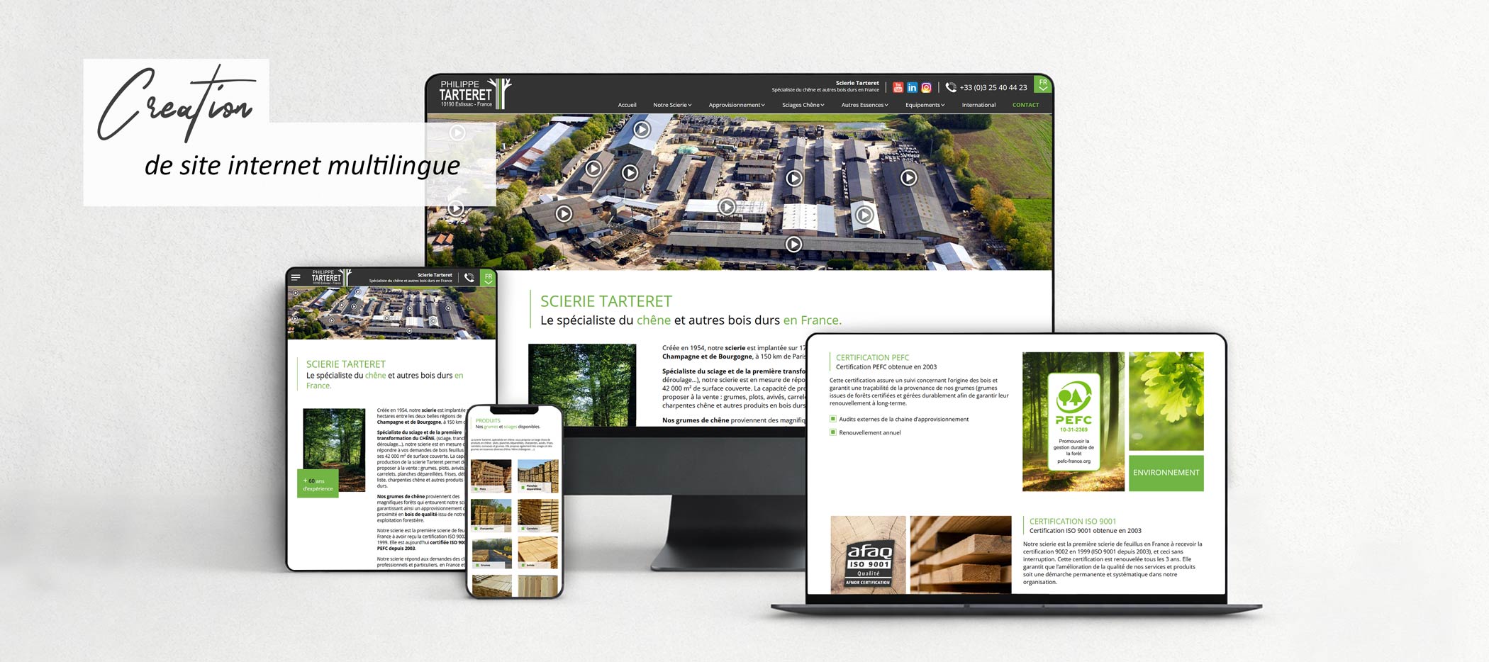 site internet scierie 